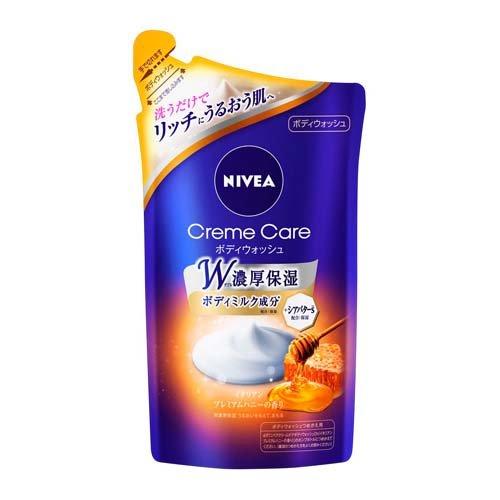 Nivea Cream Care Body Wash Refill 360ml - Premium Honey - Harajuku Culture Japan - Japanease Products Store Beauty and Stationery