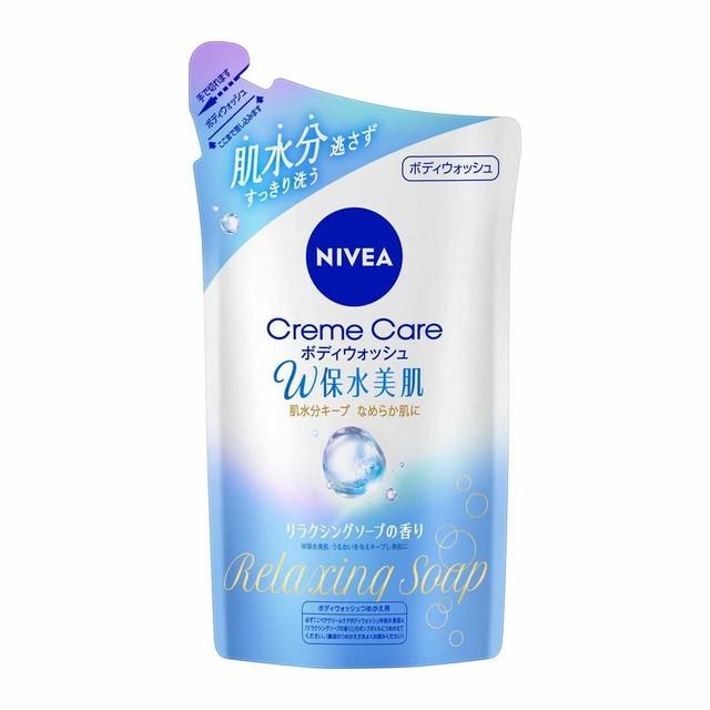 Nivea Cream Care Body Wash Refill 350ml - Relaxing Soap - Harajuku Culture Japan - Japanease Products Store Beauty and Stationery