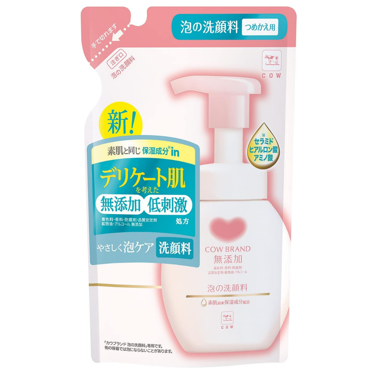 Cow Brand Additive Free Foam Wash Pigment Refill - 140mL - Harajuku Culture Japan - Japanease Products Store Beauty and Stationery