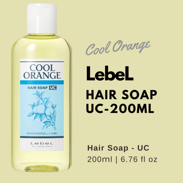 Lebel Cool Orange Hair Soap UC (Ultra Cool Type) -200ml - Harajuku Culture Japan - Japanease Products Store Beauty and Stationery