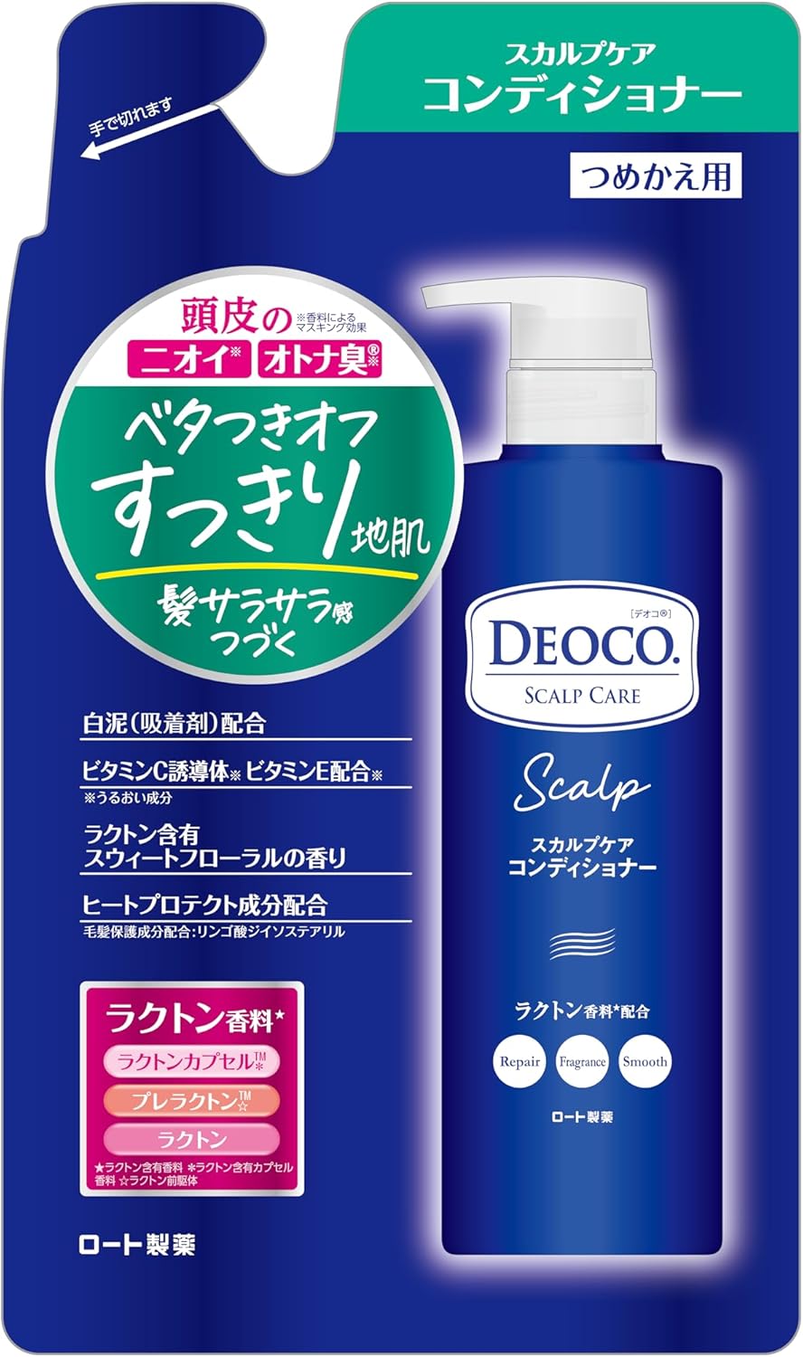 Rohto DEOCO Scalp Care Conditioner Refill - 370g - Harajuku Culture Japan - Japanease Products Store Beauty and Stationery