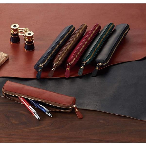 Raymay Fujii Leather Pen Case BLOOMSBURY / NF2803 - Harajuku Culture Japan - Japanease Products Store Beauty and Stationery