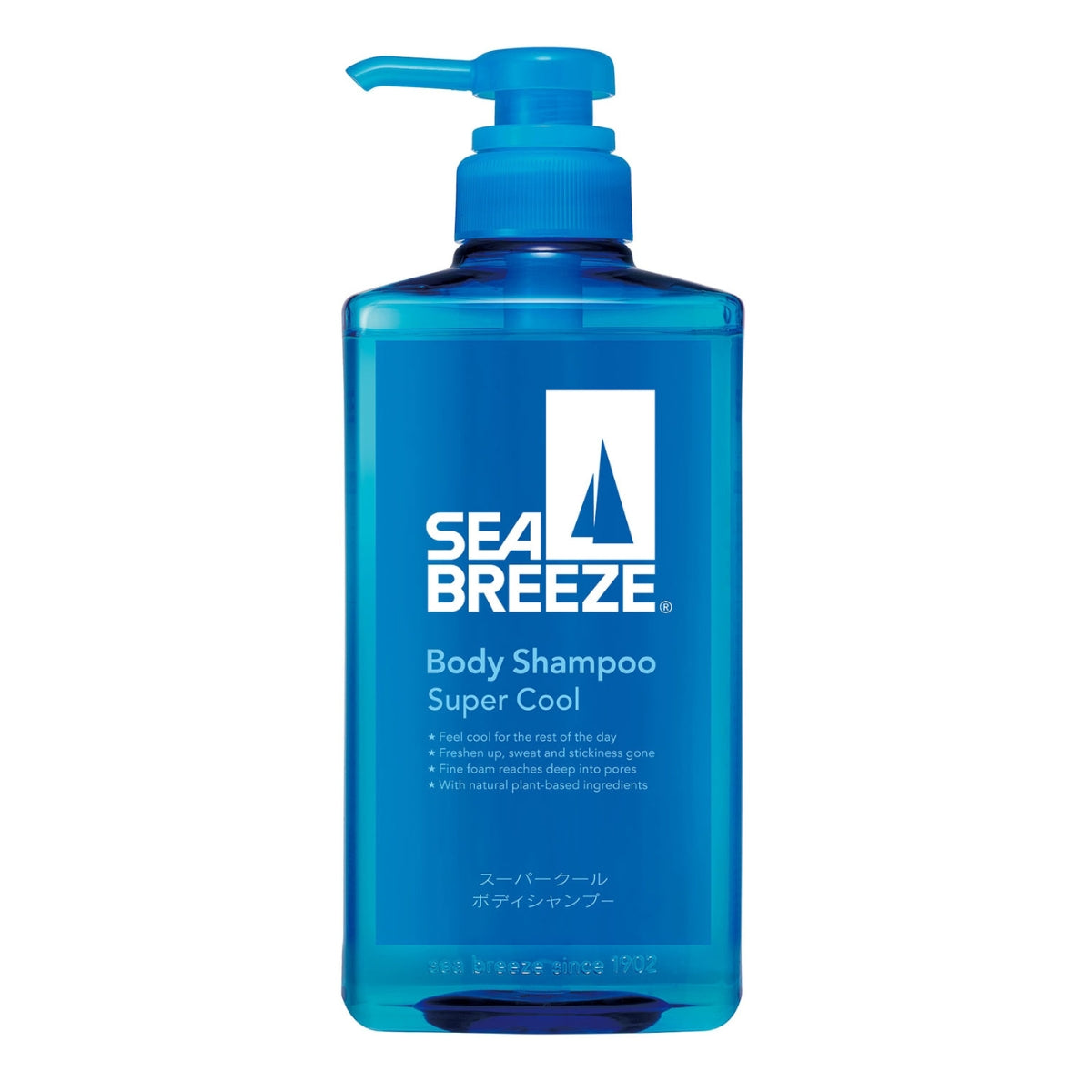 Sea Breeze Body Shampoo Super Cool - 490ml - Harajuku Culture Japan - Japanease Products Store Beauty and Stationery