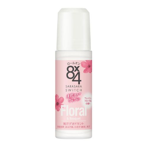 Eight Four Deodorant Roll-On 45ml - Fresh Floral Scent - Harajuku Culture Japan - Japanease Products Store Beauty and Stationery