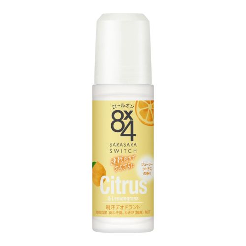 Eight Four Deodorant Roll-On 45ml - Juicy Citrus Scent - Harajuku Culture Japan - Japanease Products Store Beauty and Stationery