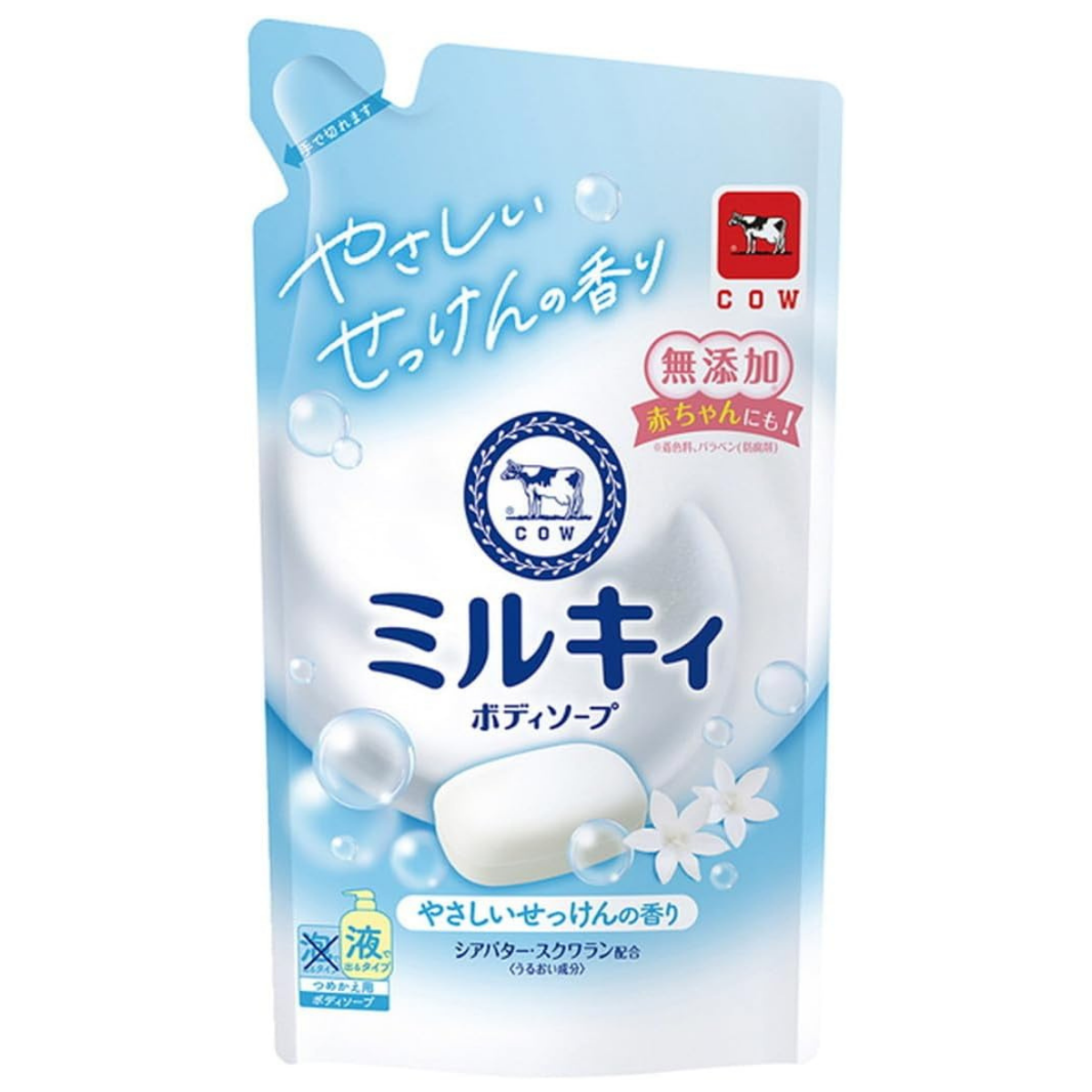 Cow Brand Milky Body Soap Soap Scent Refill - 360mL - Harajuku Culture Japan - Japanease Products Store Beauty and Stationery