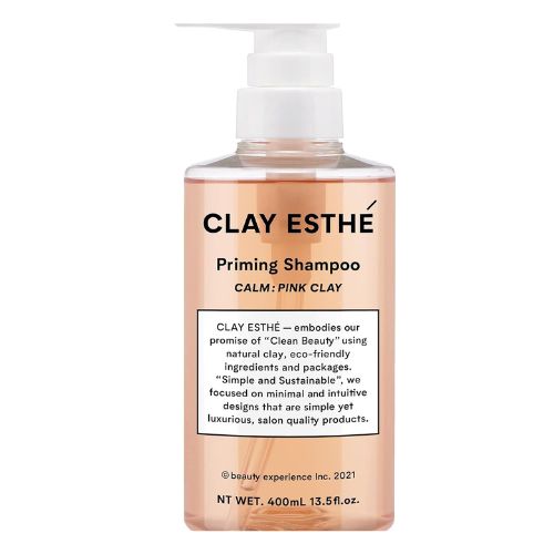 CLAY ESTHÉ Priming Shampoo Pink Clay - 400ml - Harajuku Culture Japan - Japanease Products Store Beauty and Stationery