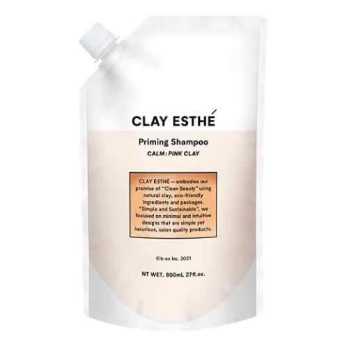 CLAY ESTHÉ Priming Shampoo Pink Clay - Refill - 800ml - Harajuku Culture Japan - Japanease Products Store Beauty and Stationery