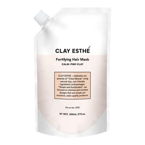 CLAY ESTHÉ Fortifying Hair Mask Pink Clay - Refill - 800ml - Harajuku Culture Japan - Japanease Products Store Beauty and Stationery