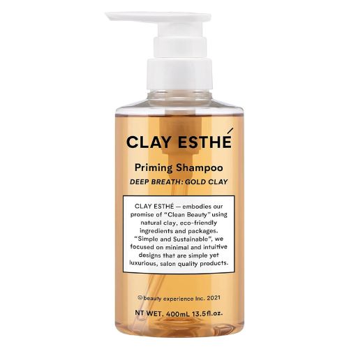 CLAY ESTHÉ Priming Shampoo Gold Clay - 400ml - Harajuku Culture Japan - Japanease Products Store Beauty and Stationery