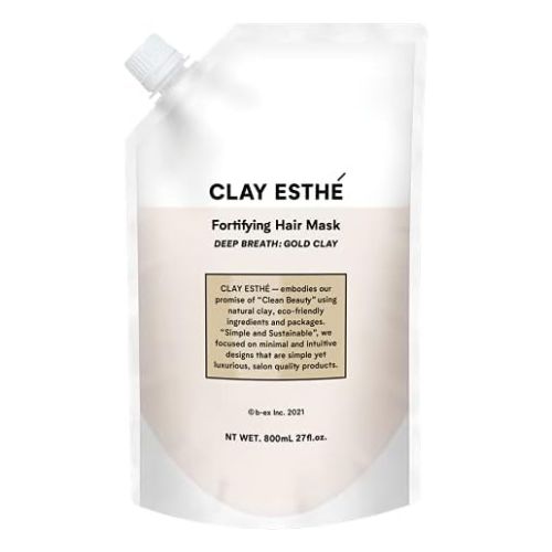 CLAY ESTHÉ Priming Shampoo Gold Clay - Refill - 800ml - Harajuku Culture Japan - Japanease Products Store Beauty and Stationery