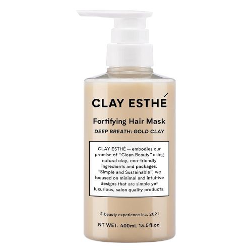 CLAY ESTHÉ Fortifying Hair Mask Gold Clay - 400ml - Harajuku Culture Japan - Japanease Products Store Beauty and Stationery