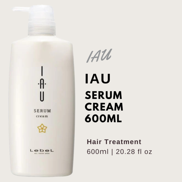 Lebel IAU Serum Cleansing Cream Hair Treatment - 600ml - Harajuku Culture Japan - Japanease Products Store Beauty and Stationery