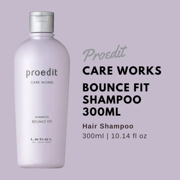 Lebel Proedit Care Works Shampoo Bounce Fit - 300ml - Harajuku Culture Japan - Japanease Products Store Beauty and Stationery