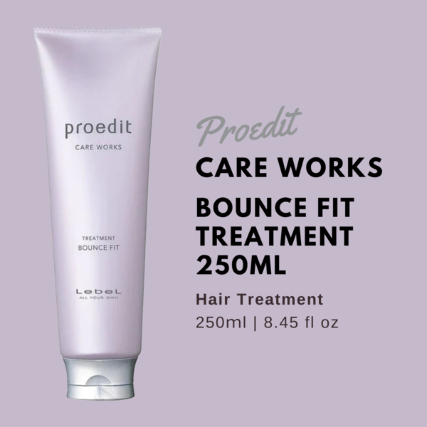 Lebel Proedit Care Works Hair Ttreatment Bounce Fit - 250ml - Harajuku Culture Japan - Japanease Products Store Beauty and Stationery