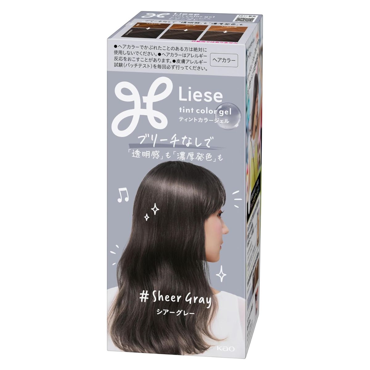 Liese Kao Tint Hair Color - Gel Sheer Gray - Harajuku Culture Japan - Japanease Products Store Beauty and Stationery