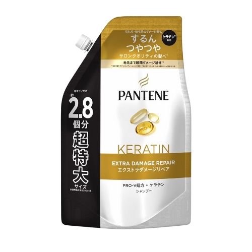 PANTENE Extra Damage Repair Shampoo - Refill - 860ml - Harajuku Culture Japan - Japanease Products Store Beauty and Stationery