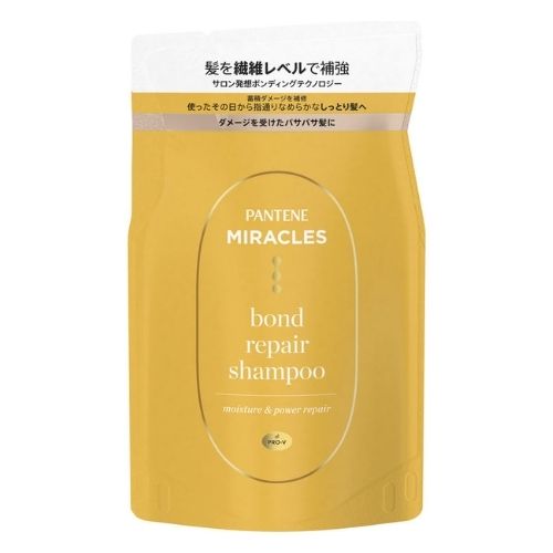 PANTENE MIRACLES Bond Repair Series Moisture & Power Repair Shampoo - Refill - 350g - Harajuku Culture Japan - Japanease Products Store Beauty and Stationery