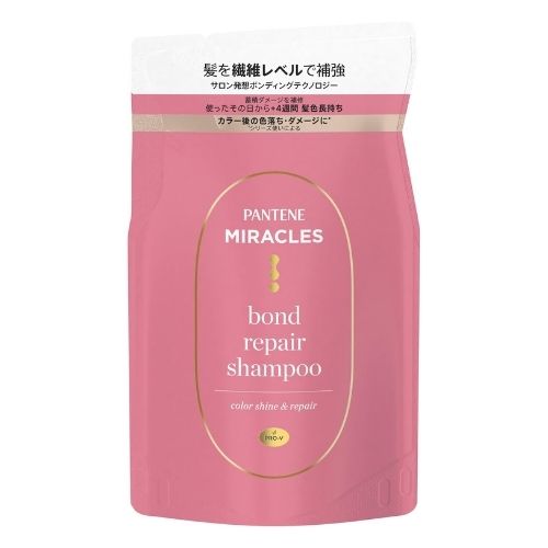 PANTENE MIRACLES Bond Repair Series Color Shine & Repair Shampoo - Refill - 350g - Harajuku Culture Japan - Japanease Products Store Beauty and Stationery