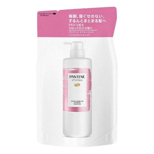 PANTENE Effortless Good Morning Smooth Shampoo - Refill - 350ml - Harajuku Culture Japan - Japanease Products Store Beauty and Stationery