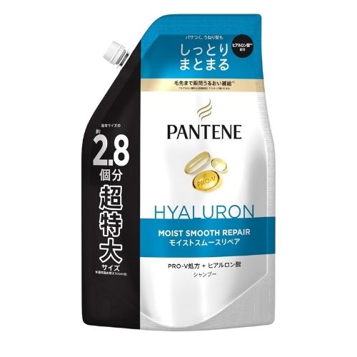 PANTENE Moist Smooth Repair Shampoo - Refill -860ml - Harajuku Culture Japan - Japanease Products Store Beauty and Stationery