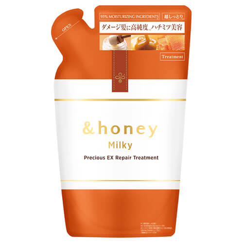 &honey Milky Precious EX Repair Hair Treatment 2.0 Refill 385g Step2.0 - Very Sweet Honey - Harajuku Culture Japan - Japanease Products Store Beauty and Stationery