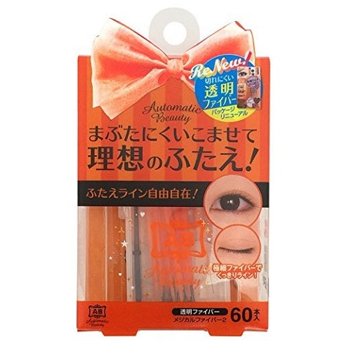 AB Automatic Beauty Mezical Fiber 2 Eyelid Tape - 60pcs - Harajuku Culture Japan - Japanease Products Store Beauty and Stationery