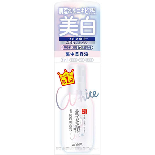Sana Nameraka Honpo Soy Milk Isoflavone Medicinal Whitening Beauty Essence - 100ml - Harajuku Culture Japan - Japanease Products Store Beauty and Stationery
