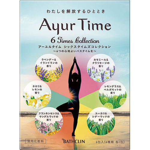 Bathclin Ayur Time Bath Salts 6Times Collection - 6pc - Harajuku Culture Japan - Japanease Products Store Beauty and Stationery