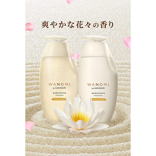 Hair Recipe Wanomi Saratsuya Hair Shampoo Pump - 350ml - Harajuku Culture Japan - Japanease Products Store Beauty and Stationery