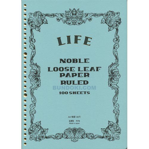 LIFE Noble Loose Leaf - A4 - Harajuku Culture Japan - Japanease Products Store Beauty and Stationery