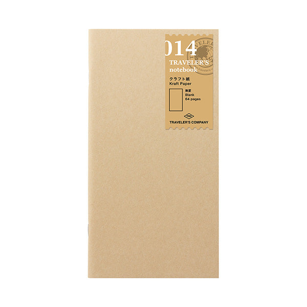 Midori Traveler's Note Book Regular Size Refill 014 - Kraft Paper Notebook - Harajuku Culture Japan - Japanease Products Store Beauty and Stationery