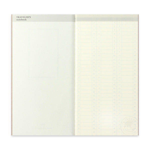Midori Traveler's Note Book Regular Size Refill 018 - Free Diary - Weekly Vertical - Harajuku Culture Japan - Japanease Products Store Beauty and Stationery