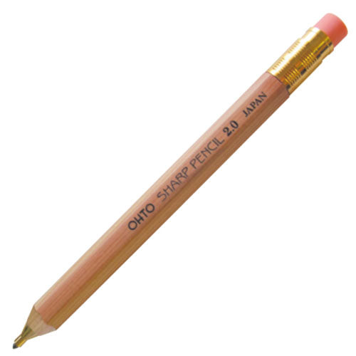 Ohto Mechanical Pencil Wood 2.0 APS-680E - Harajuku Culture Japan - Japanease Products Store Beauty and Stationery