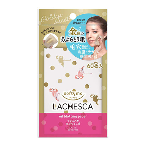Kose Softymo Lachesca  Oil Blotting Paper- 1box for 60sheets - Harajuku Culture Japan - Japanease Products Store Beauty and Stationery
