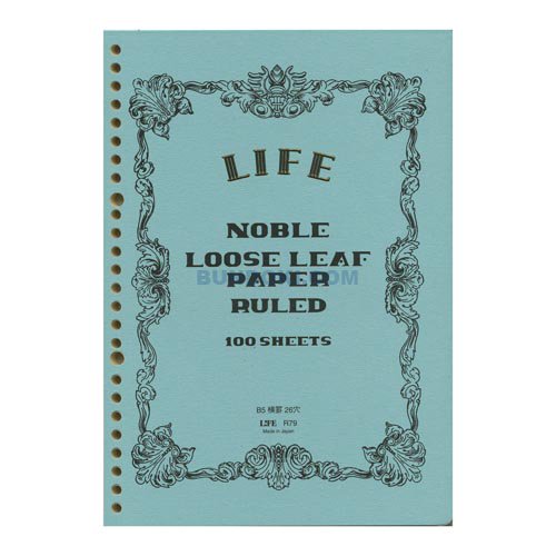 LIFE Noble Loose Leaf - B5 - Harajuku Culture Japan - Japanease Products Store Beauty and Stationery