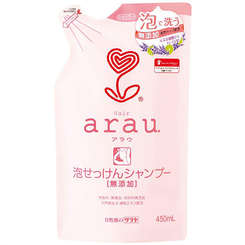 Arau Bubble Soap Hair Shampoo - 450ml - Refill - Harajuku Culture Japan - Japanease Products Store Beauty and Stationery