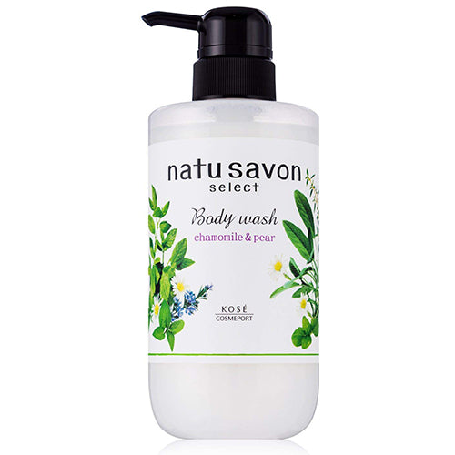 Kose Cosmeport Softymo Natu Savon Body Wash - 500ml - White & Refresh - Harajuku Culture Japan - Japanease Products Store Beauty and Stationery