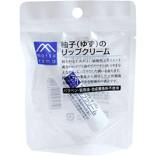 Matsuyama M-Mark Yuzu Lip Balm 4g - Harajuku Culture Japan - Japanease Products Store Beauty and Stationery