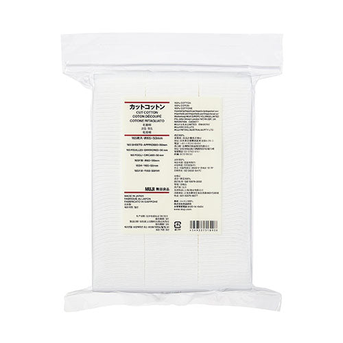 Muji Cut Cotton - 165pcs (65x50mm) - Harajuku Culture Japan - Japanease Products Store Beauty and Stationery