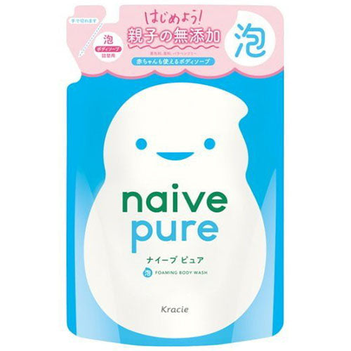 Naive Pure Body Soap Form Type Refill - 450ml - Harajuku Culture Japan - Japanease Products Store Beauty and Stationery