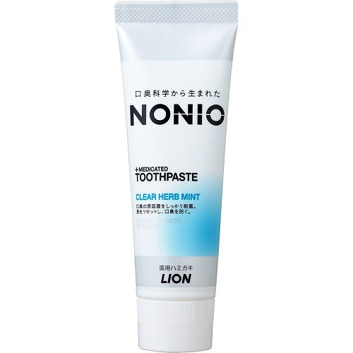 Lion Nonio Tooth Paste 130g - Clear Herb Mint - Harajuku Culture Japan - Japanease Products Store Beauty and Stationery