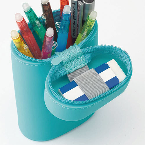 Lihit Lab. A-7694 Stand Pen Case Oval-type - Harajuku Culture Japan - Japanease Products Store Beauty and Stationery