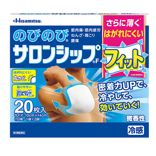 Salonship Pain Relief Patche Elasticity 20 pieces (Stiff Shoulder,Backache,Muscle Pain) - Harajuku Culture Japan - Japanease Products Store Beauty and Stationery