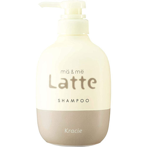 Ma & Me Latte Premium W Milk Protein Blend Shampoo Pump 490ml - Apple & Peony - Harajuku Culture Japan - Japanease Products Store Beauty and Stationery