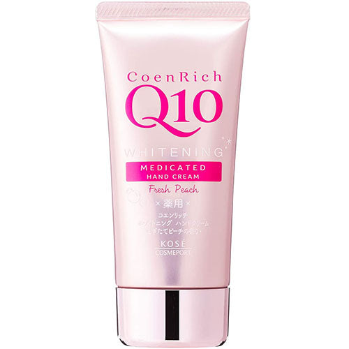 Kose Coen Rich Whitening Hand Cream Freshly Picked Peach - 80g - Harajuku Culture Japan - Japanease Products Store Beauty and Stationery