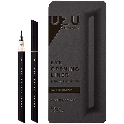 UZU By Flowfushi Eye Opening Liner 7 Shades Of Black - Matte Black - Harajuku Culture Japan - Japanease Products Store Beauty and Stationery