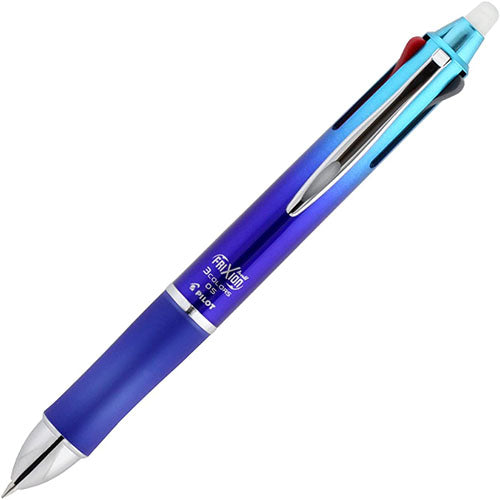 Pilot 3 Color Ballpioint Multi Pen Frixion Ball3 Metal - 0.5mm - Harajuku Culture Japan - Japanease Products Store Beauty and Stationery