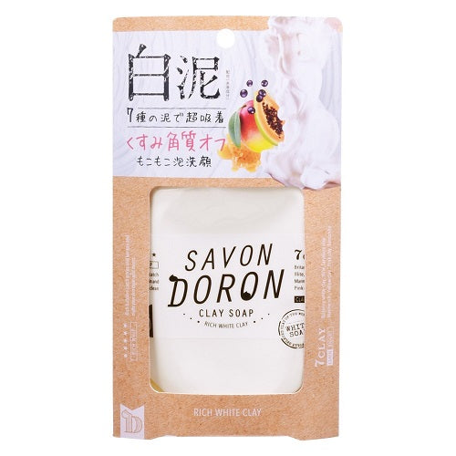 Savon Doron Rich White Clay Soap - 110g - Harajuku Culture Japan - Japanease Products Store Beauty and Stationery