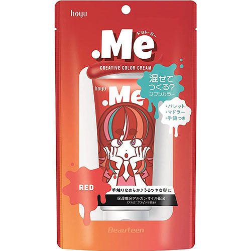 Hoyu Beauteen .Me Creative Color Cream - Red - 80g - Harajuku Culture Japan - Japanease Products Store Beauty and Stationery